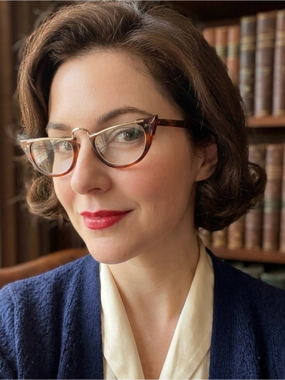 Vintage 50s Gold Filled Cat Eye Reading Glasses